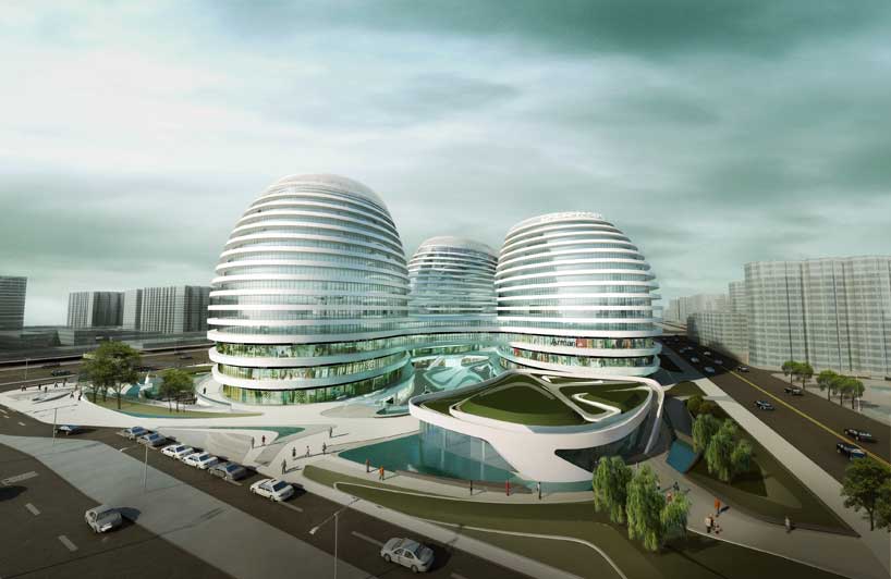 zaha hadid: galaxy SOHO (chaoyangmen SOHO) now under construction - 1