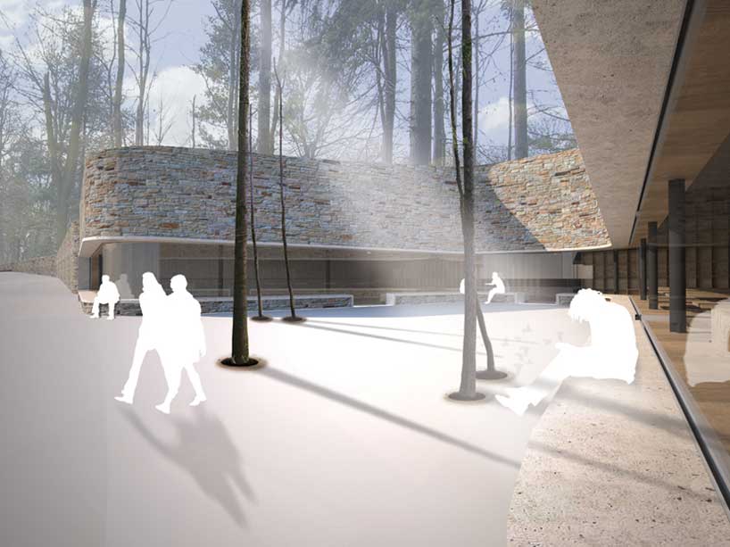 rene van zuuk architekten: visitor center in niederwalddankmals