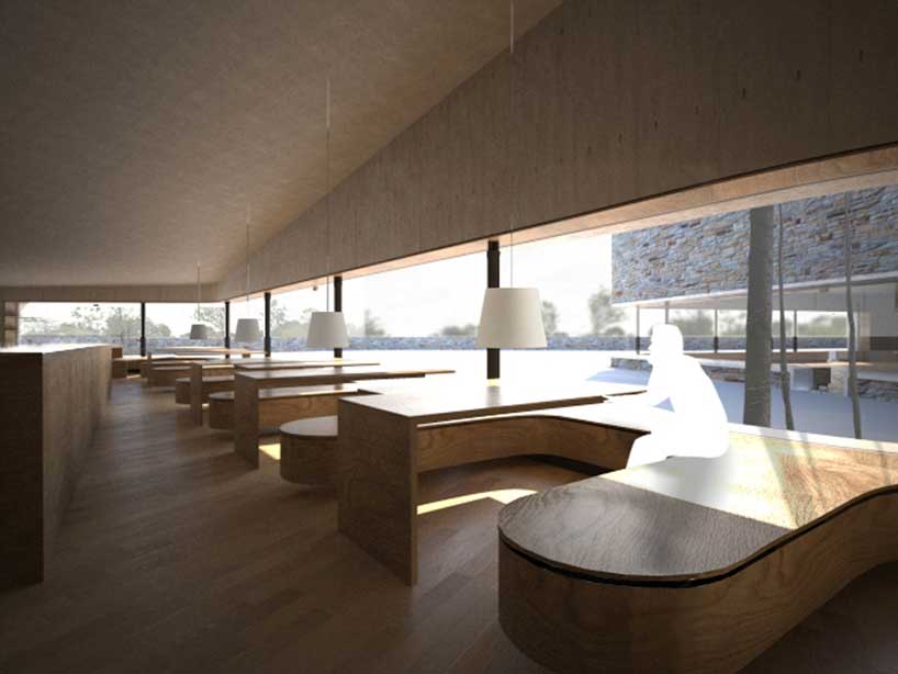 rene van zuuk architekten: visitor center in niederwalddankmals