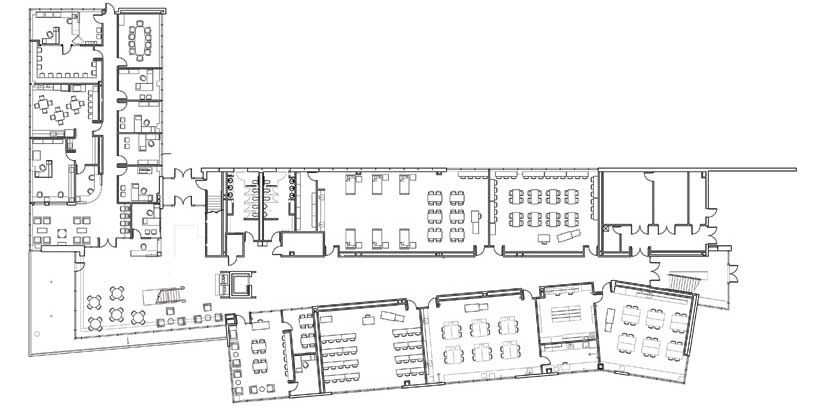 holabird + root: waubonsee plano classroom building