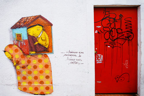 street art in the gallery