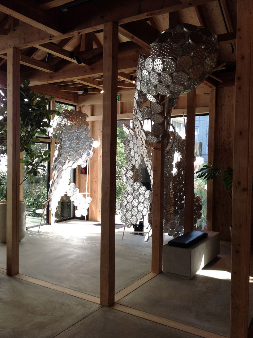 arnold goron: aluminum snail plate installation for isabel marant