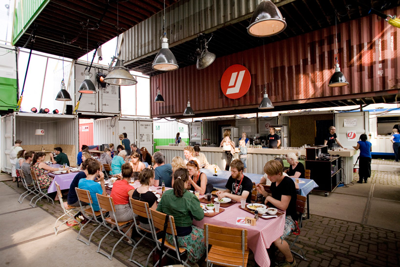 O+A: temporary shipping container city, amsterdam