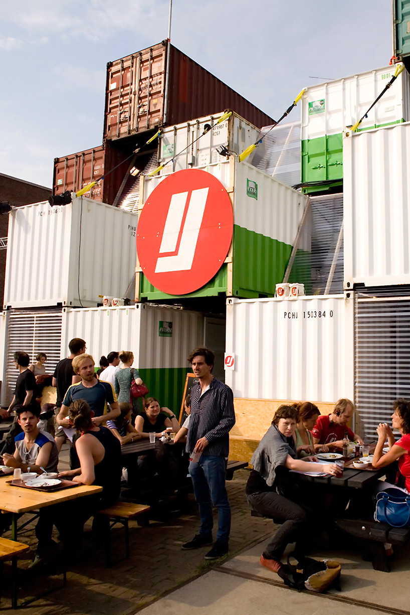 O+A: temporary shipping container city, amsterdam