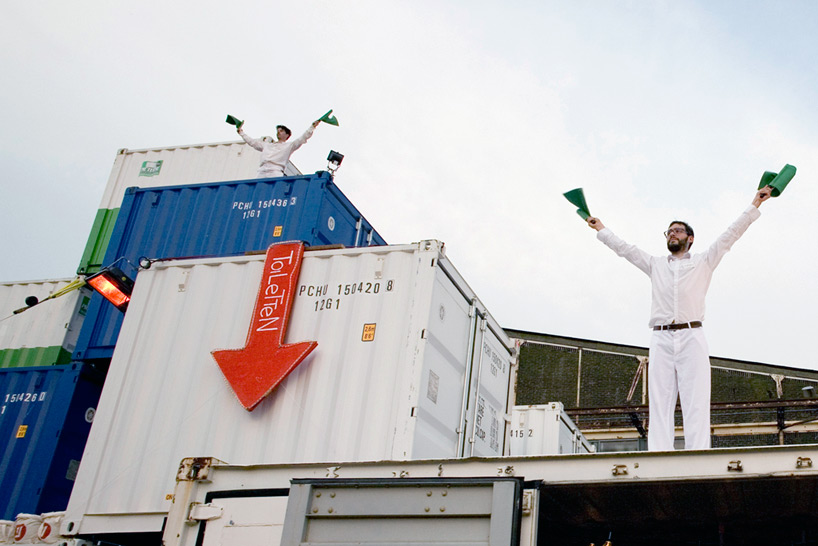 O+A: temporary shipping container city, amsterdam