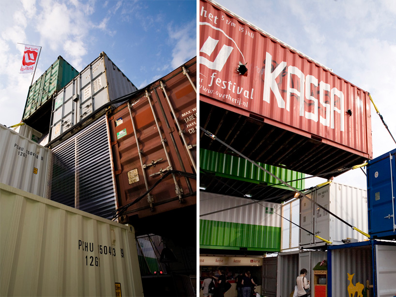 O+A: temporary shipping container city, amsterdam