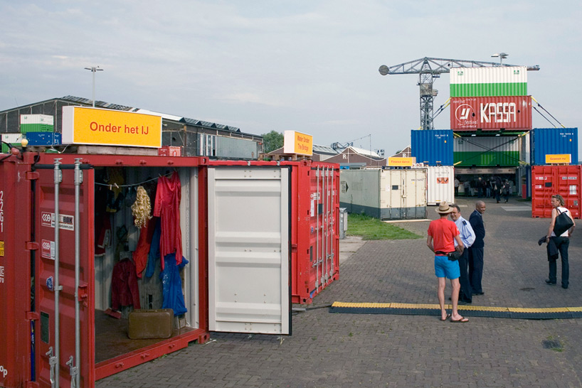 O+A: temporary shipping container city, amsterdam