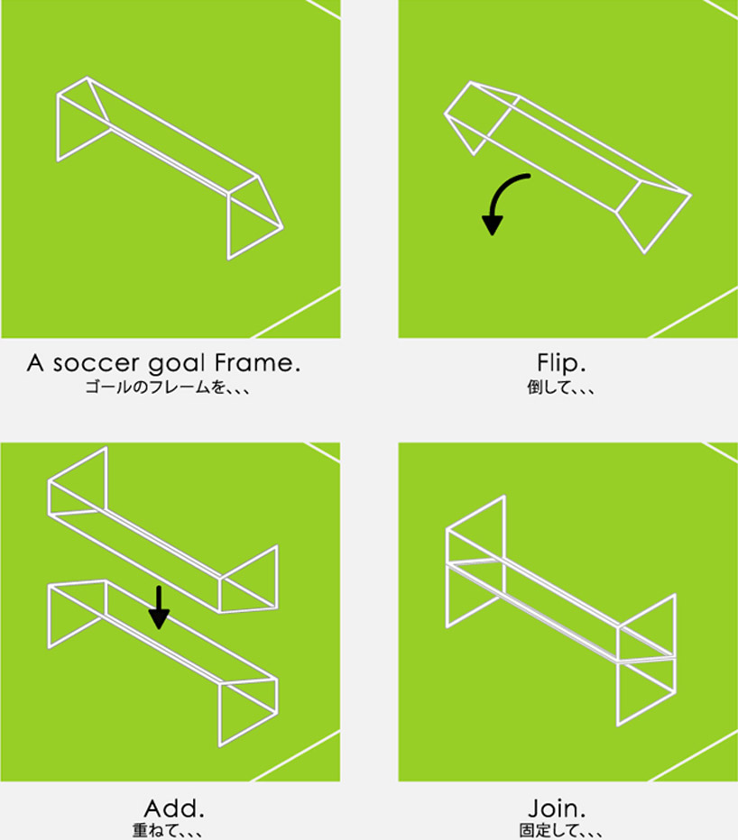 daisuke motogi: soccer goal pavilion