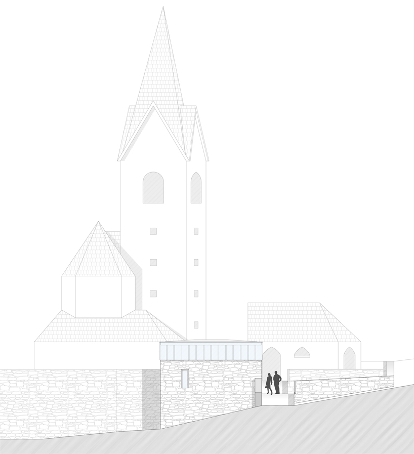 schneider & lengauer architects: cemetery + wake room hopfgarten