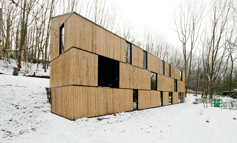 bamboo clad house in rotselaar by AST 77