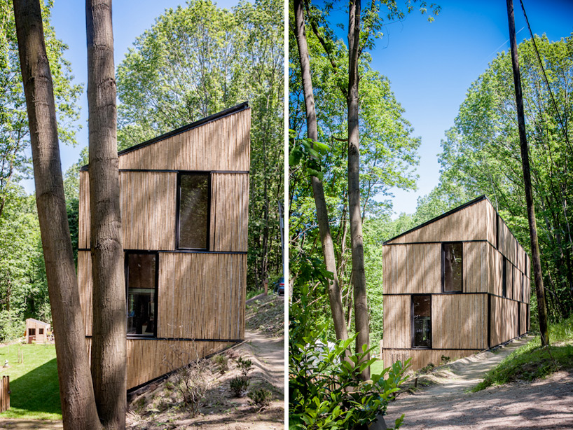 bamboo clad house in rotselaar by AST 77
