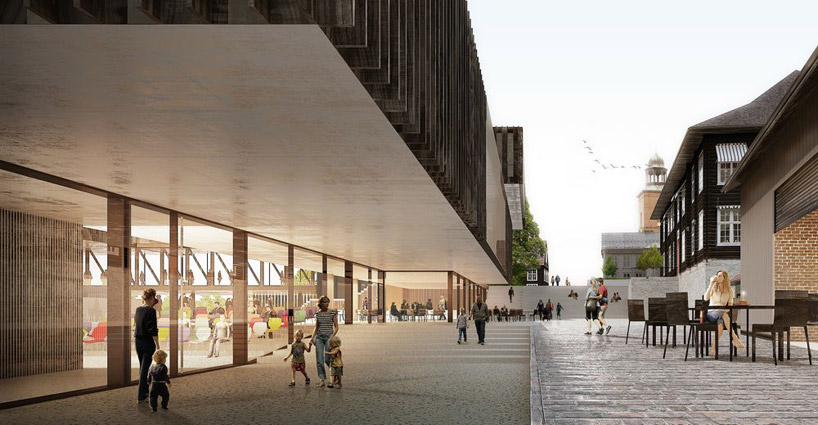 mecanoo + CODE: knowledge + cultural square in norway