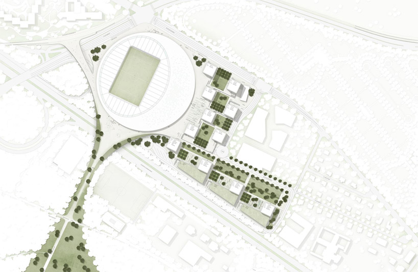 gmp architekten: sports complex + urban re design in lausanne