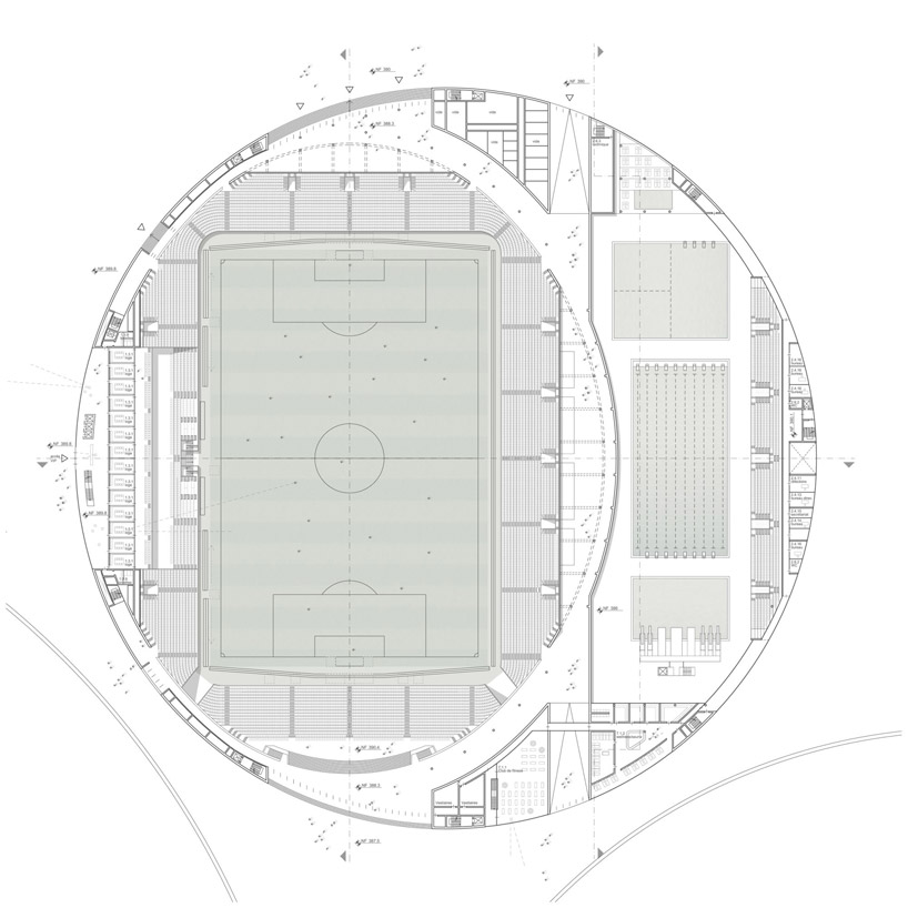 gmp architekten: sports complex + urban re design in lausanne