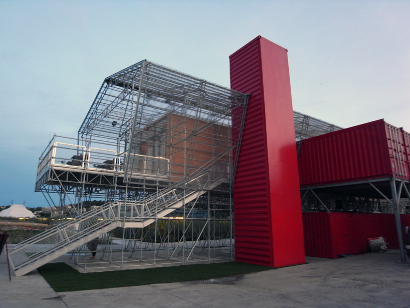 1024 architecture: temporary restaurant on l'île seguin, paris