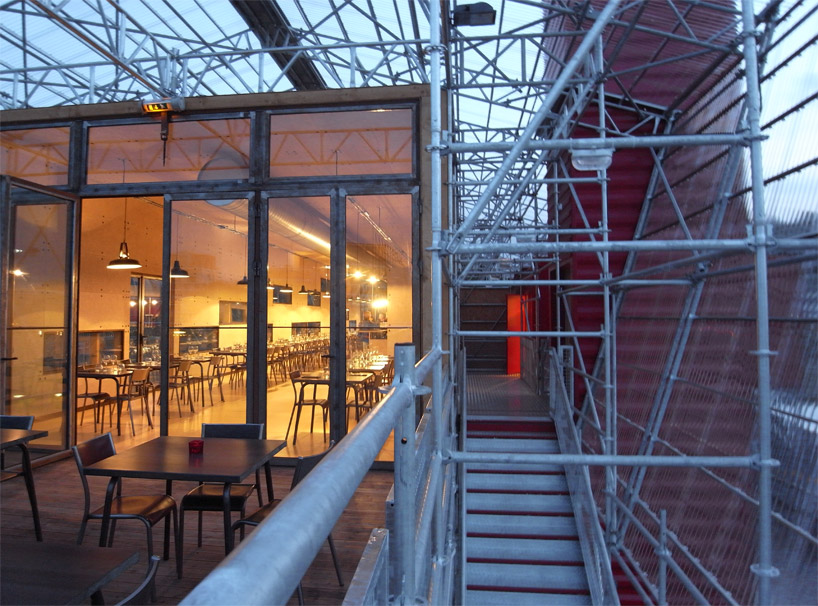 1024 architecture: temporary restaurant on l'île seguin, paris