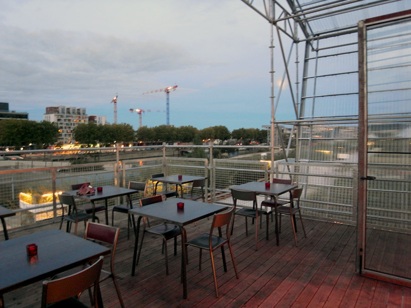 1024 architecture: temporary restaurant on l'île seguin, paris