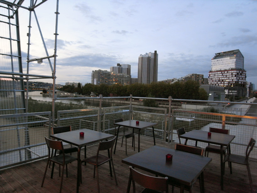 1024 architecture: temporary restaurant on l'île seguin, paris