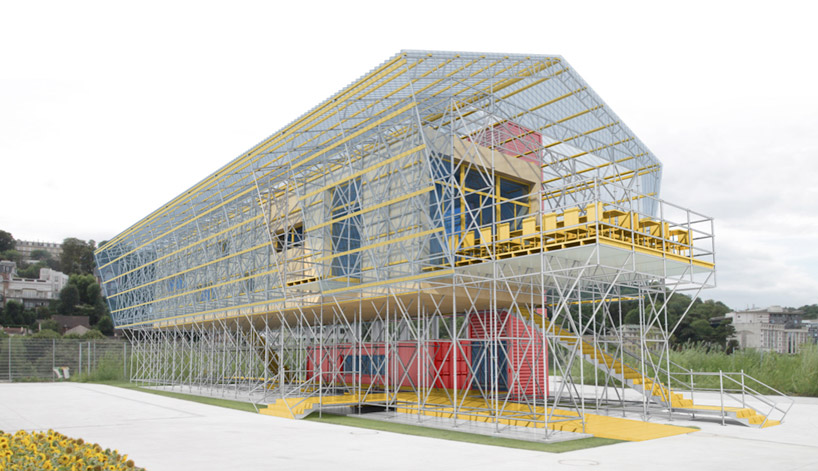 1024 architecture: temporary restaurant on l'île seguin, paris