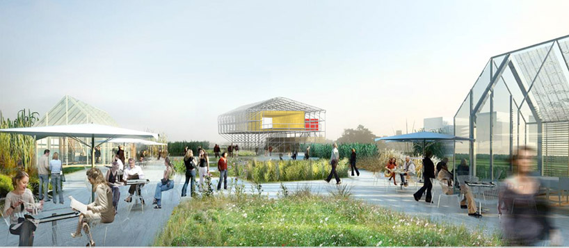 1024 architecture: temporary restaurant on l'île seguin, paris