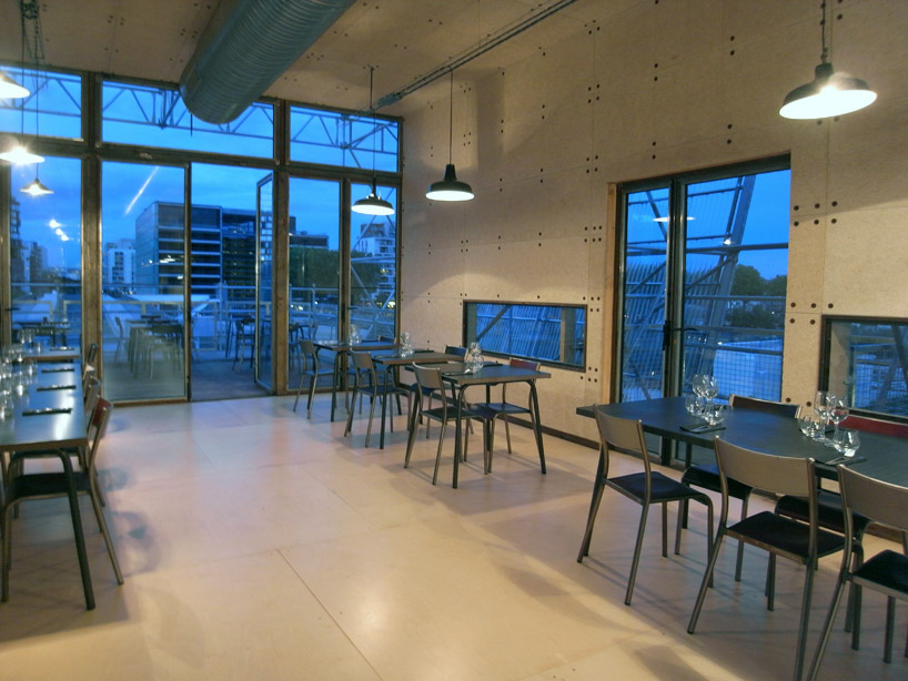 1024 architecture: temporary restaurant on l'île seguin, paris