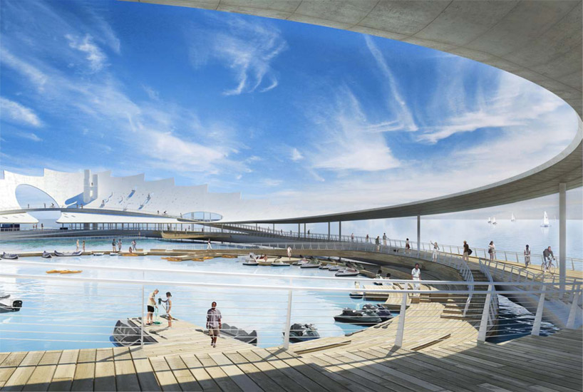 michael maltzan architecture + tom leader studio: st. petersburg pier competition shortlist