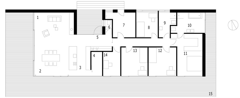 k_m architektur: farm house in obstgarten