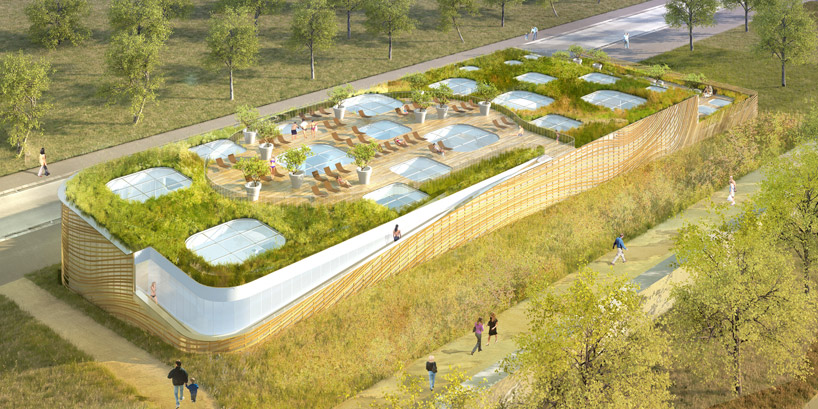 mikou design studio: public swimming pool   piscine du fort, paris - 1