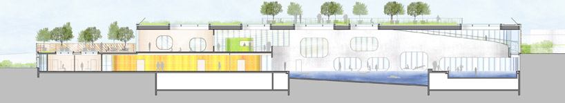 mikou design studio: public swimming pool   piscine du fort, paris