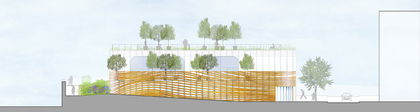 mikou design studio: public swimming pool   piscine du fort, paris