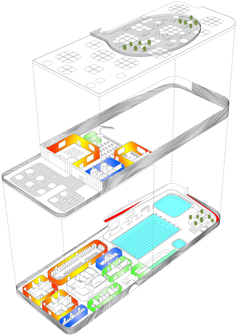 mikou design studio: public swimming pool   piscine du fort, paris
