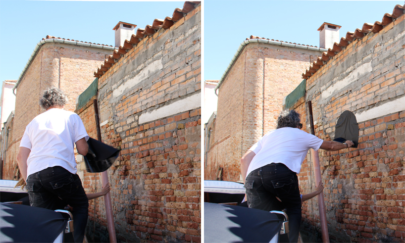 richard goodwin puts black dots on vacant buildings in venice