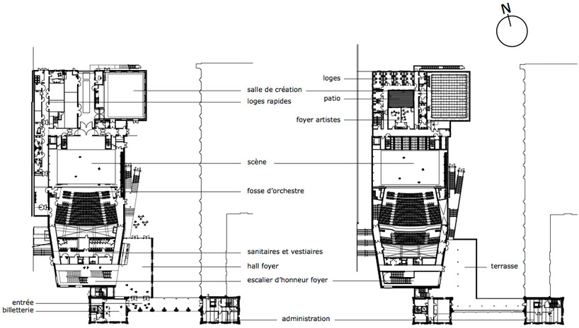 k architectures: th&eacute;&acirc;tre of saint nazaire