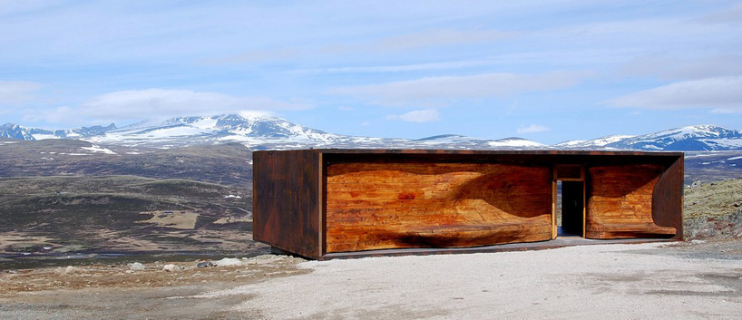 snøhetta's wild reindeer center pavilion in norway