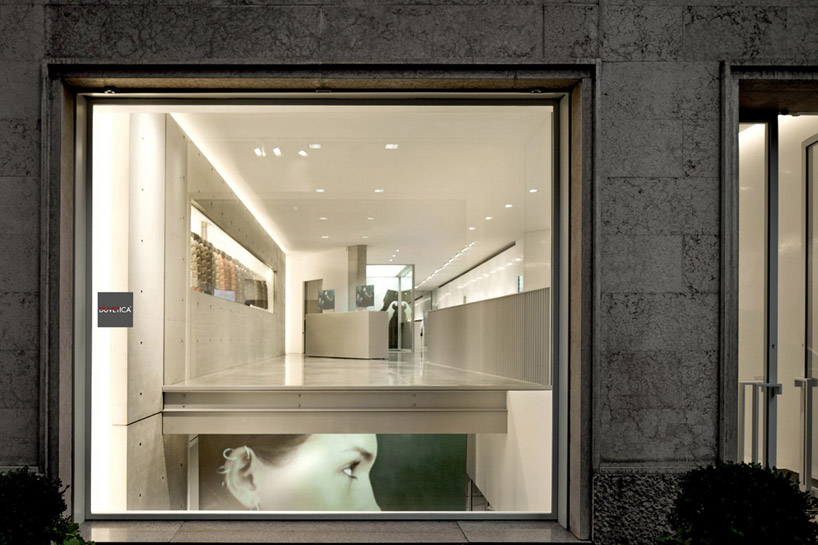 tadao ando architecture exhibition at duvetica showroom, milan