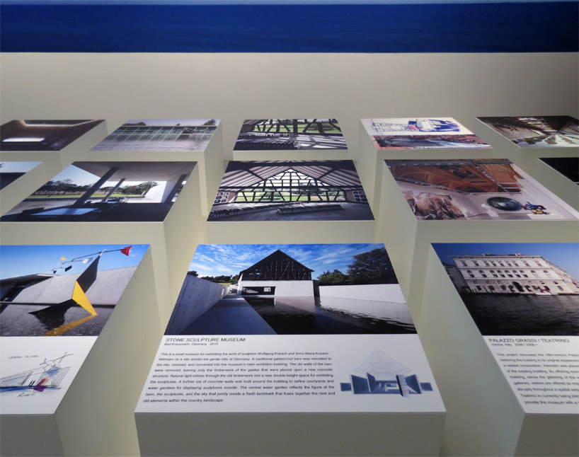 tadao ando architecture exhibition at duvetica showroom, milan