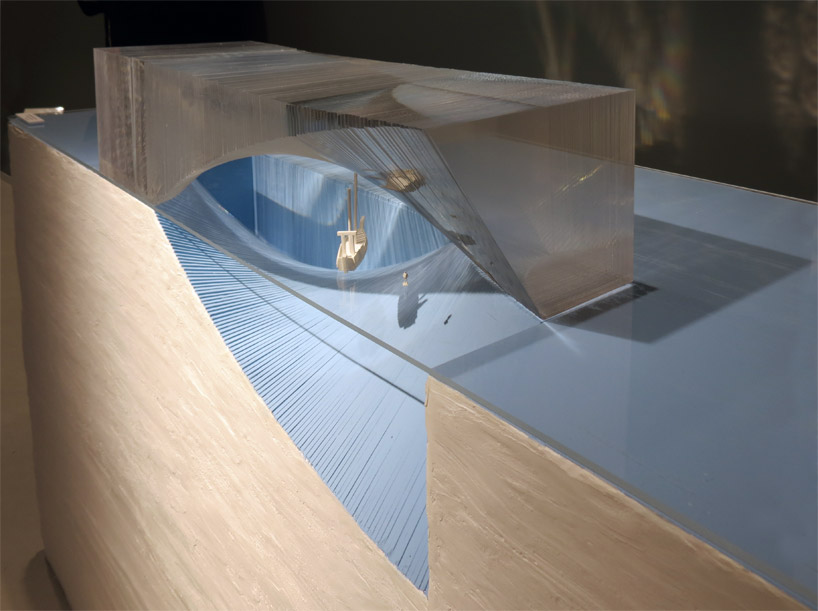 tadao ando architecture exhibition at duvetica showroom, milan