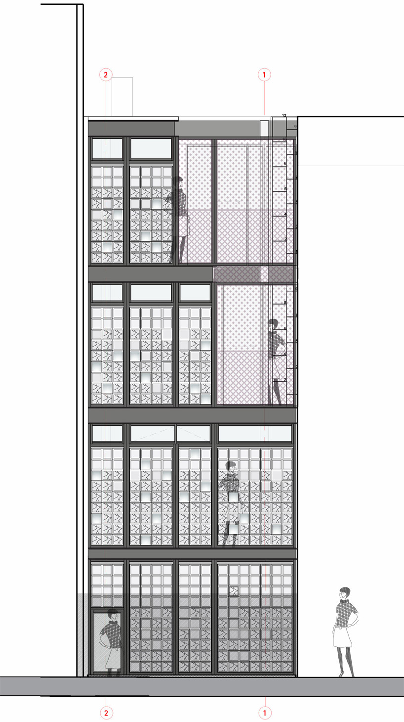 aude borromee + weygand badani architectes: vertical house