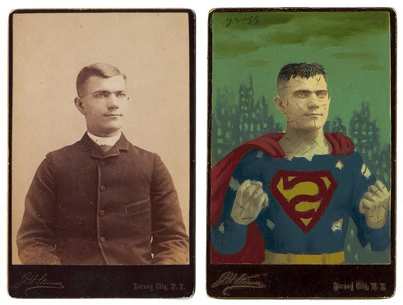 alex gross: reconfigured cabinet cards