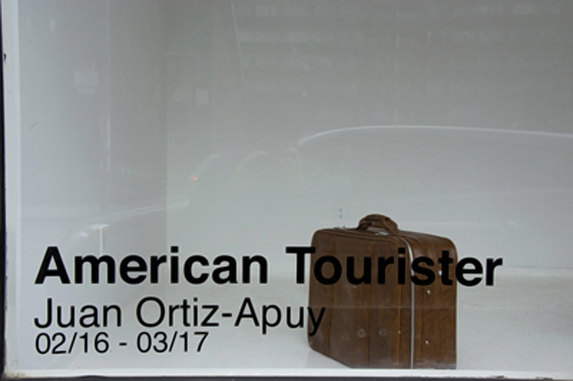 inflated american tourister suitcases by juan ortiz apuy