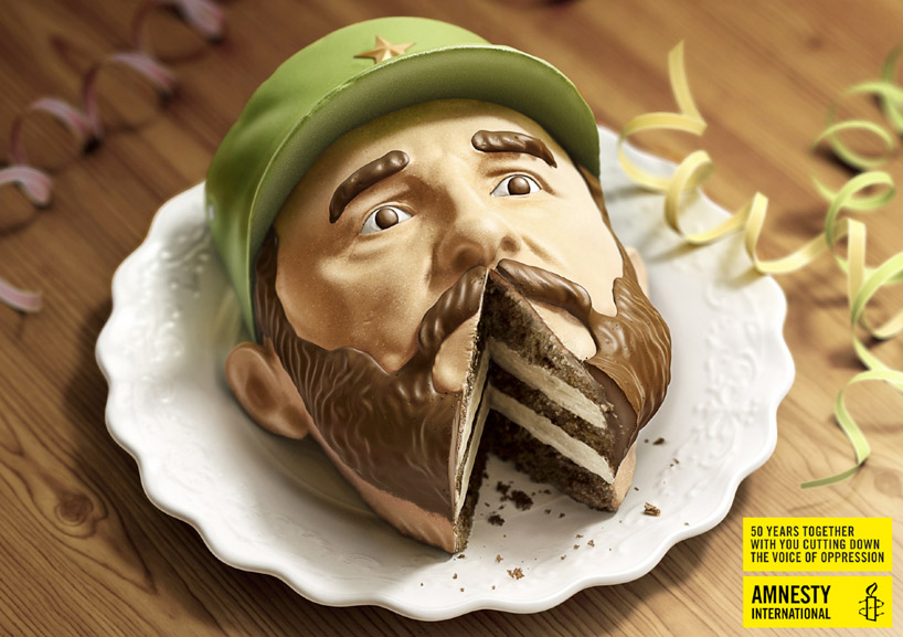 amnesty international campaign silences dictators in cake - 1