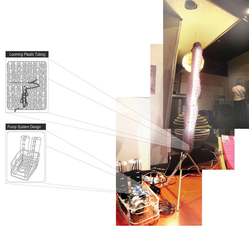 color shifting lamp by farnoosh rafaie