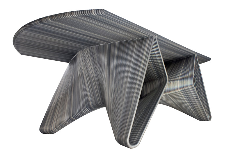 dirk vander kooij: endless saloon table + rocking chair