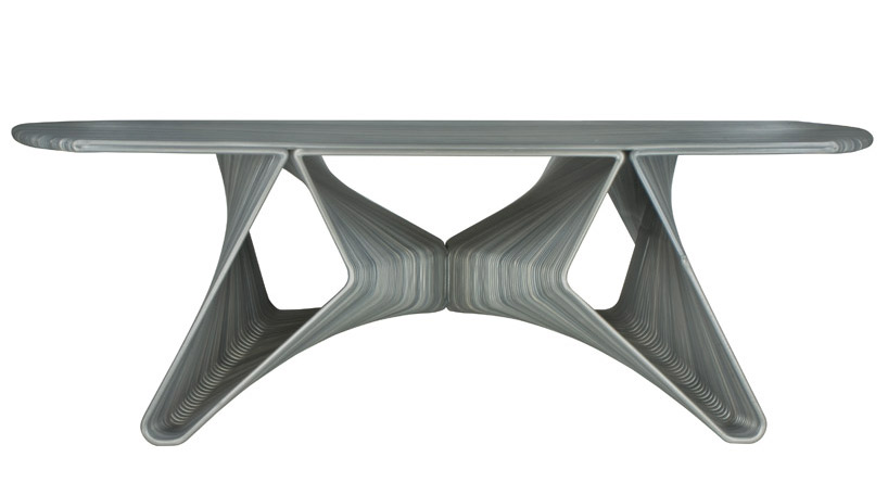 dirk vander kooij: endless saloon table + rocking chair