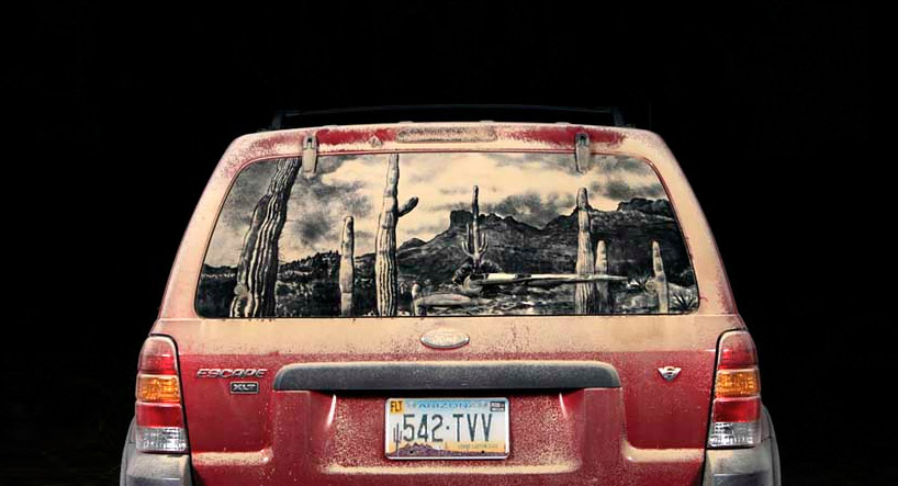 dirty car artwork by scott wade - 1
