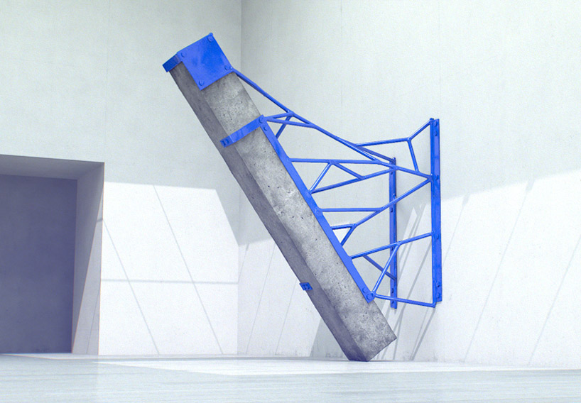measurement visualized in metal and cement by fabrice le nezet - 1