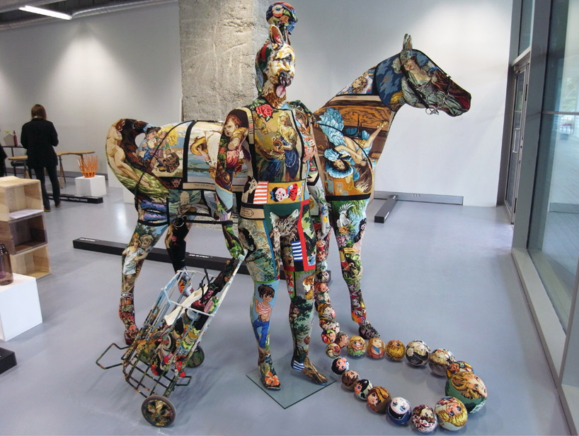 frédérique morrel: life sized embroidered tapestry sculptures - 1