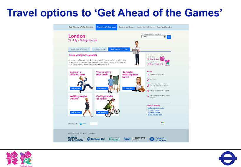 get ahead of the games: ease of olympic travel campaign