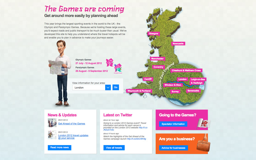 get ahead of the games: ease of olympic travel campaign