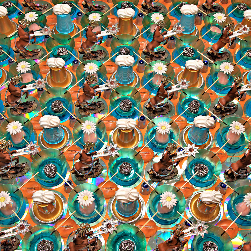 everyday objects in elaborate patterns by hervé graumann
